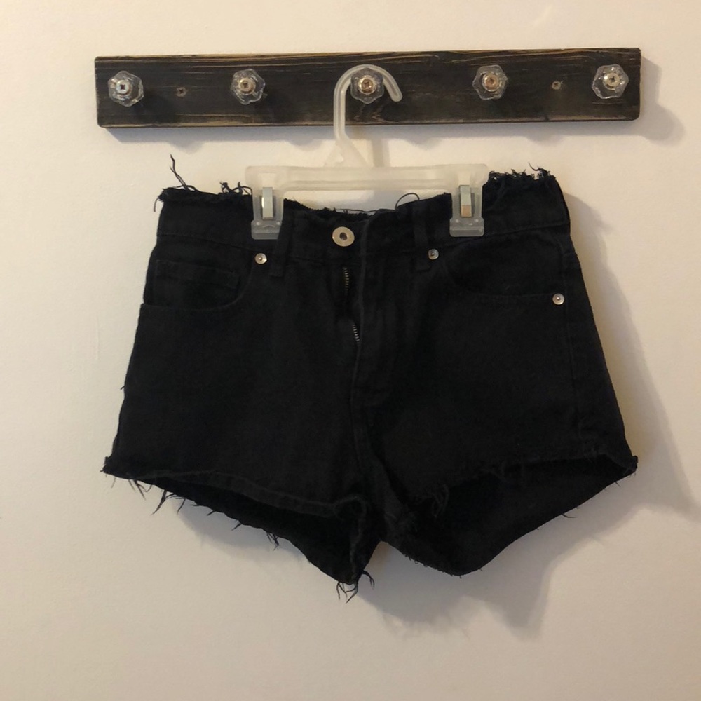 BullHead Black Denim Shorts